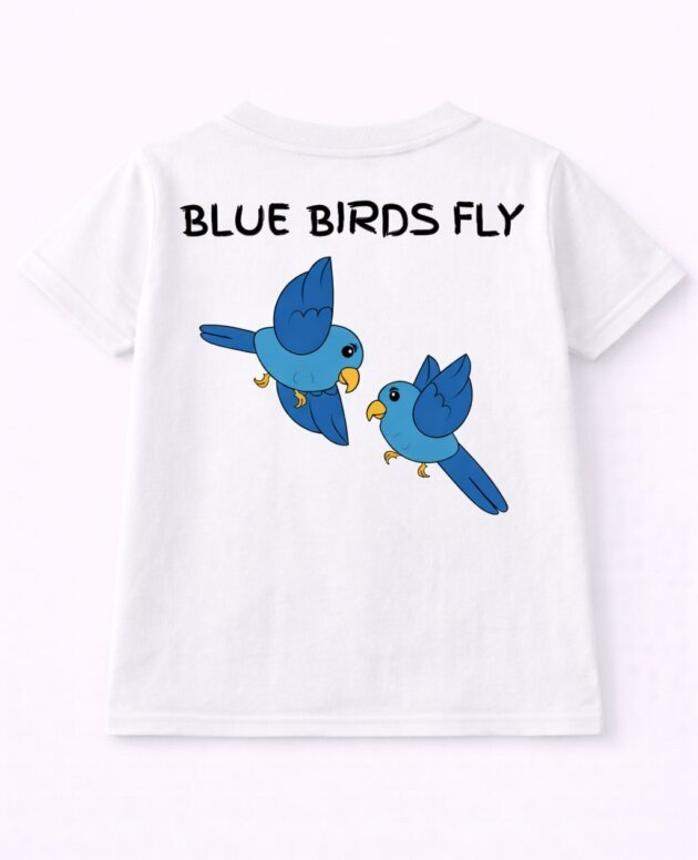Picasso Mdogo Graphic Tee – Blue Birds Fly